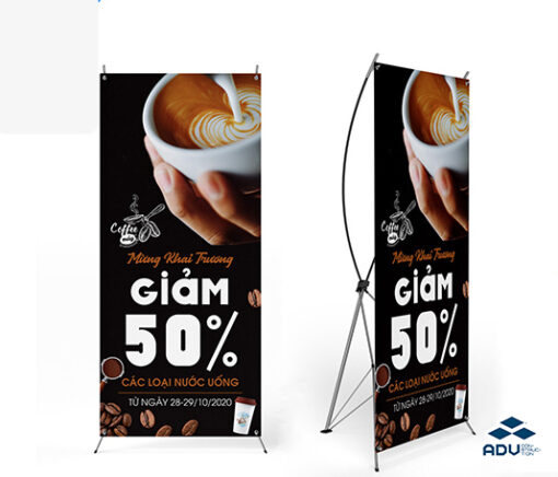 Mẫu standee coffee sang trọng, độc đáo