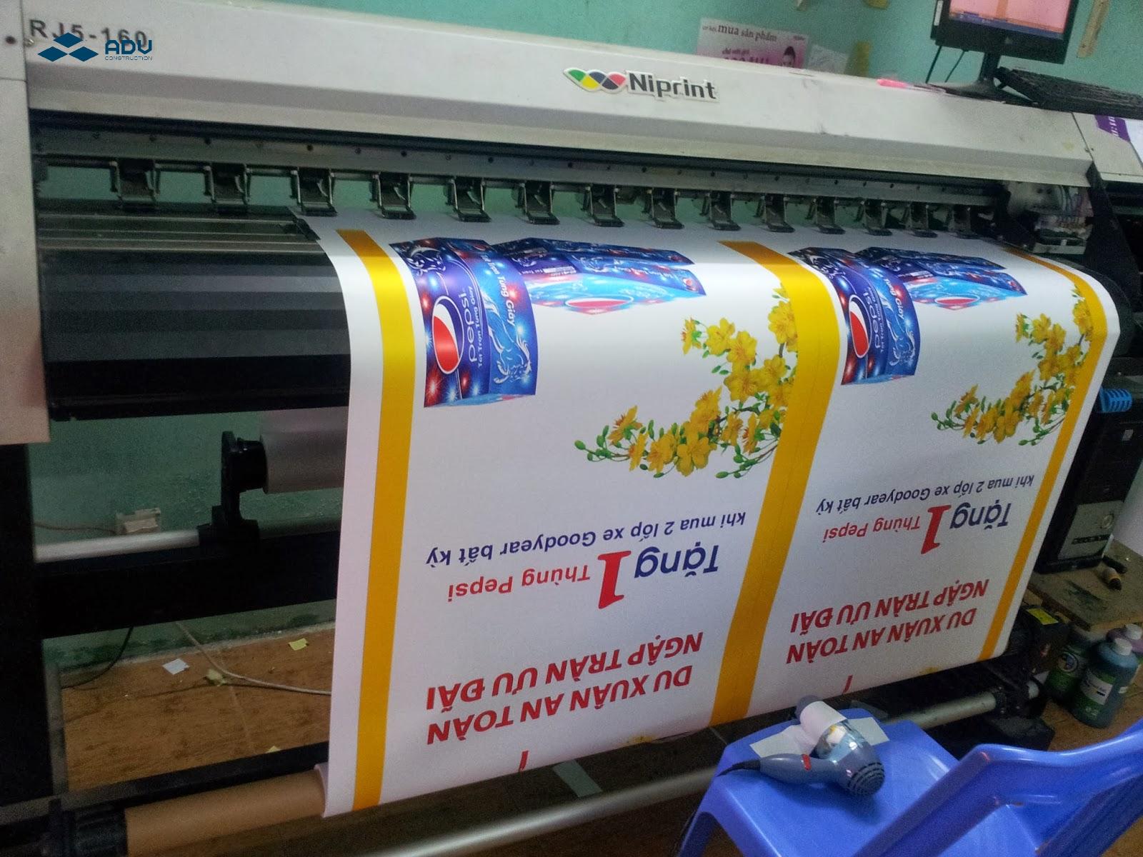 Băng rôn giảm giá chất liệu canvas