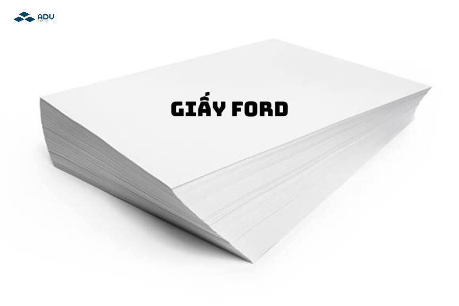 Giấy Ford có bề mặt nhám nhẹ, không trám phủ