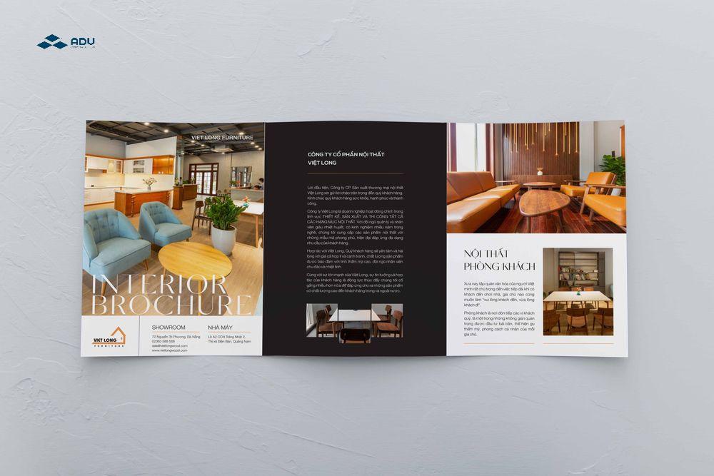 Mẫu brochure cho ngành nội thất