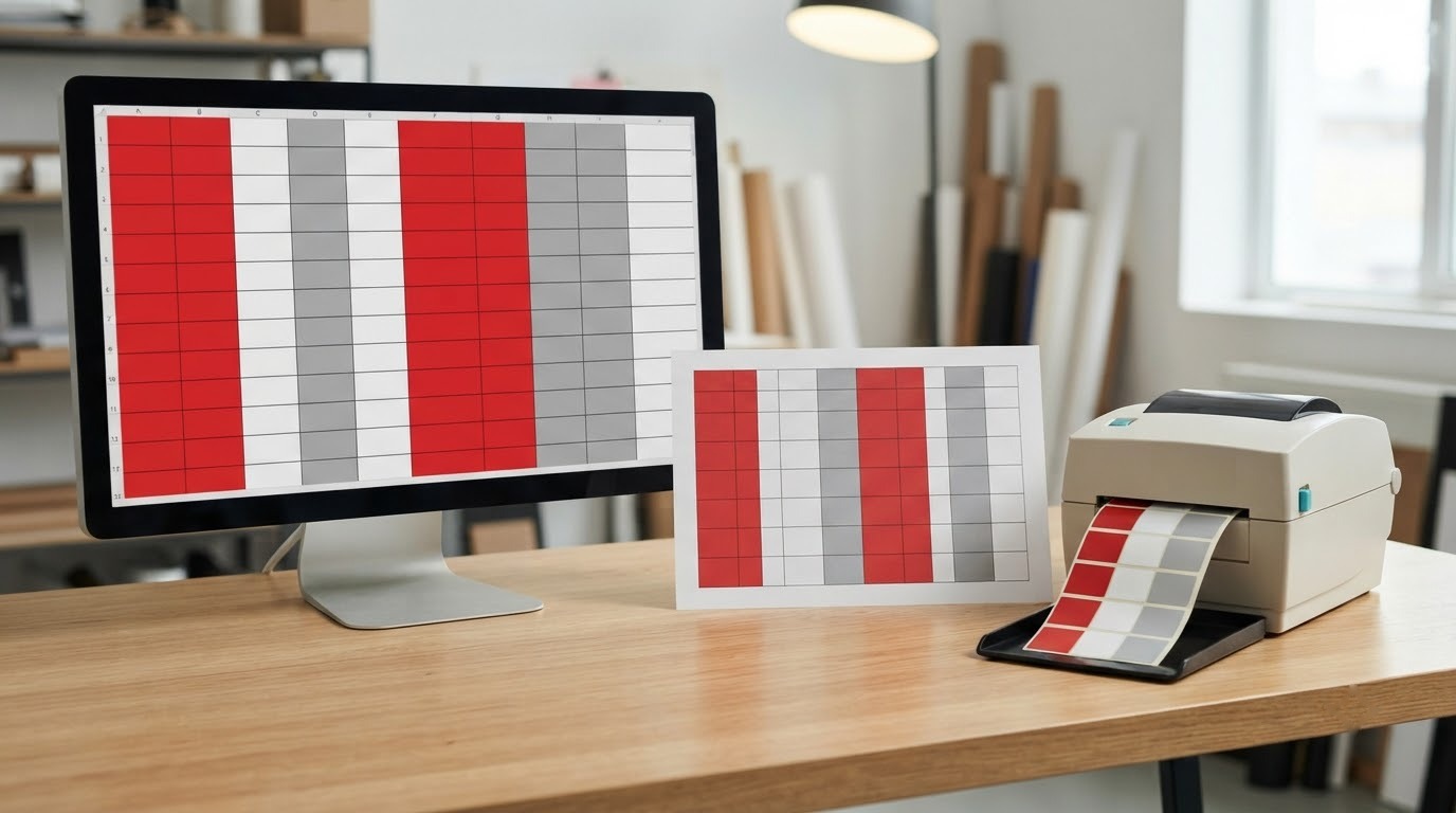 Quy trình trộn dữ liệu Excel và in tem nhãn hàng loạt
