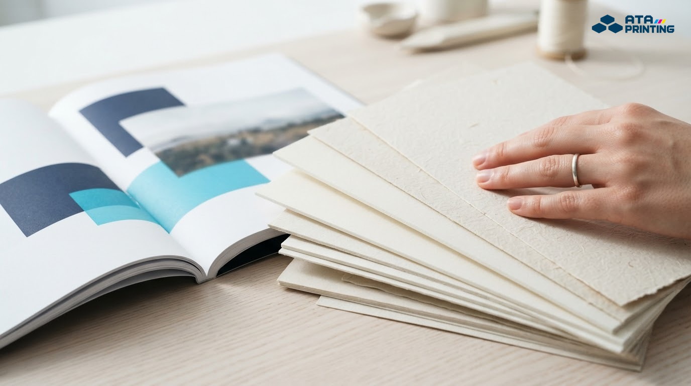 Mẫu giấy Couche, Bristol và giấy mỹ thuật dùng để in catalogue