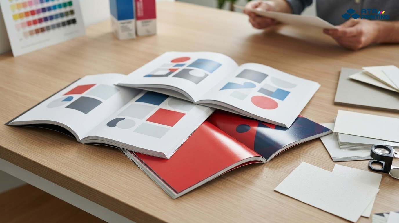 So sánh mẫu catalogue, giấy và kỹ thuật hoàn thiện để đánh giá đơn vị in catalogue chuyên nghiệp