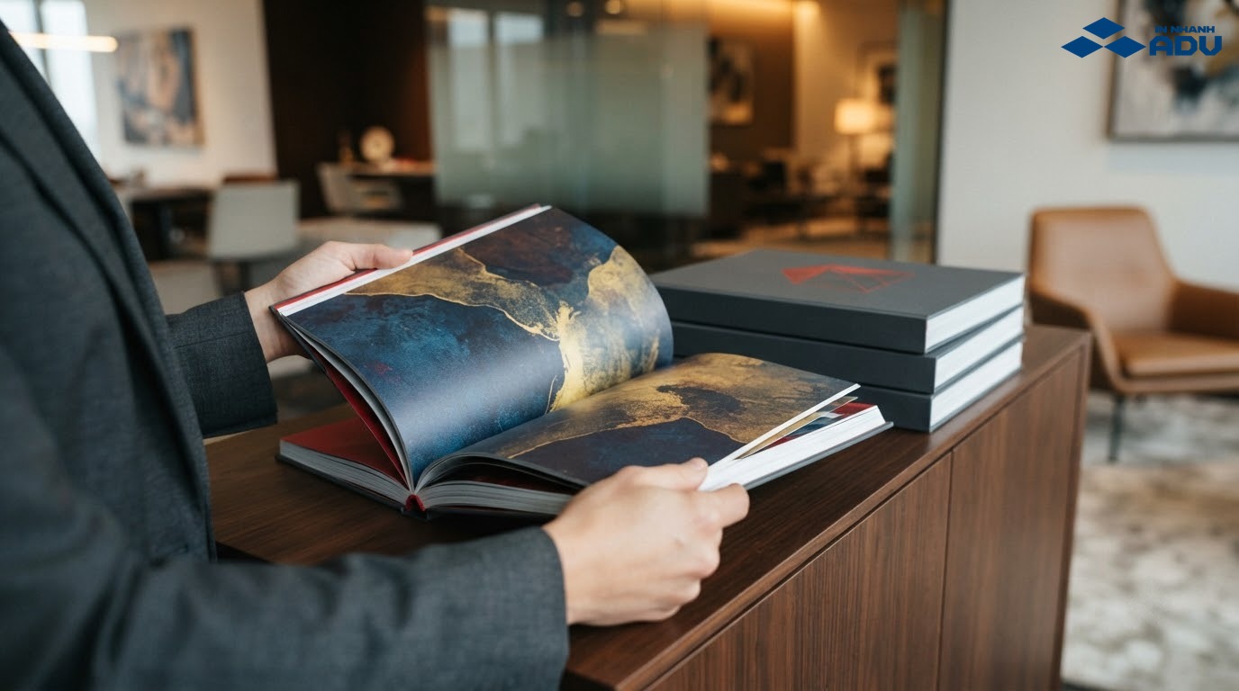 Catalogue bìa cứng sang trọng với bề mặt bền đẹp