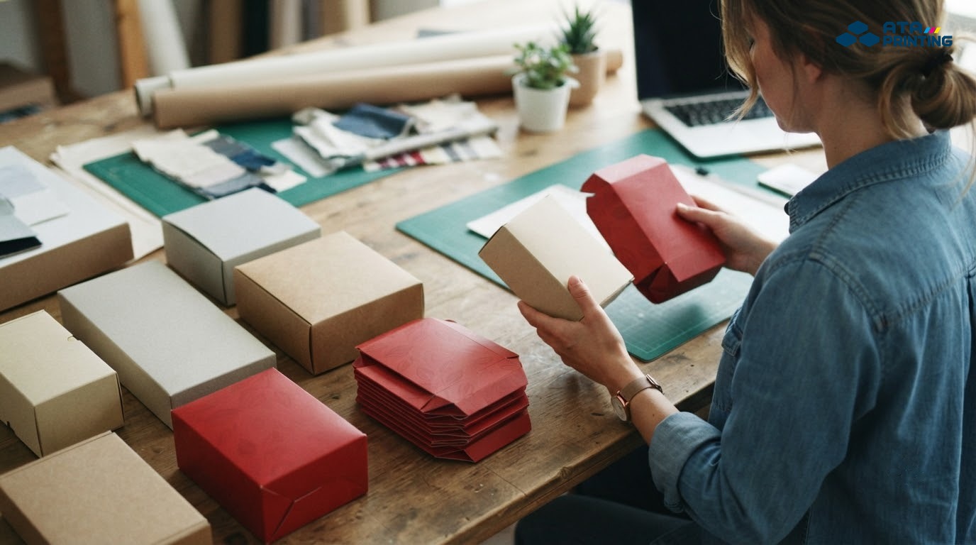 Nhiều mẫu hộp giấy thử nghiệm được kiểm tra trước khi sản xuất số lượng lớn