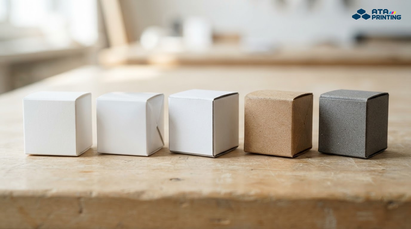 Mẫu giấy Ivory, Couche, Duplex, Kraft và carton lạnh dùng làm hộp