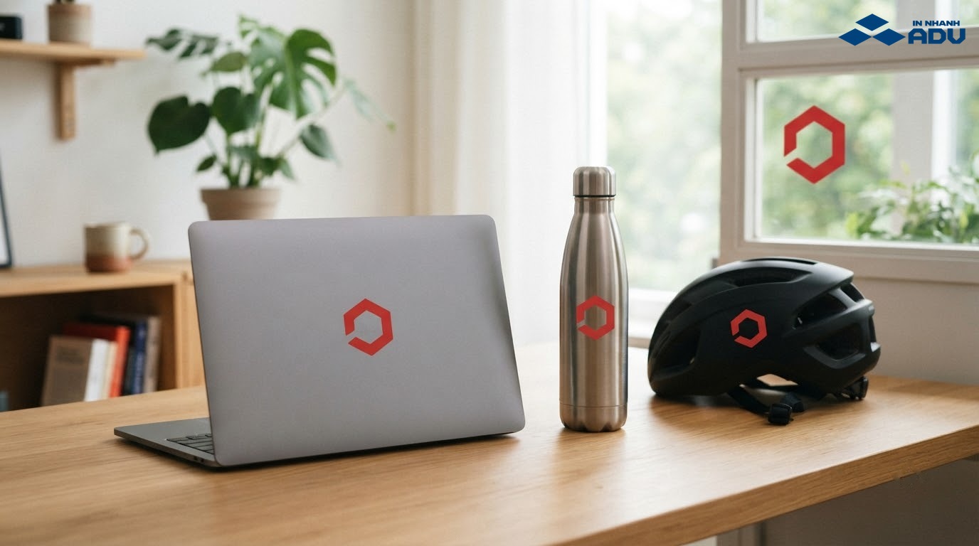 Sticker logo trang trí laptop mũ bảo hiểm và cửa kính