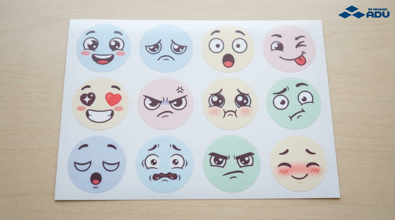 Bộ sticker biểu cảm hài hước với nhân vật hoạt hình