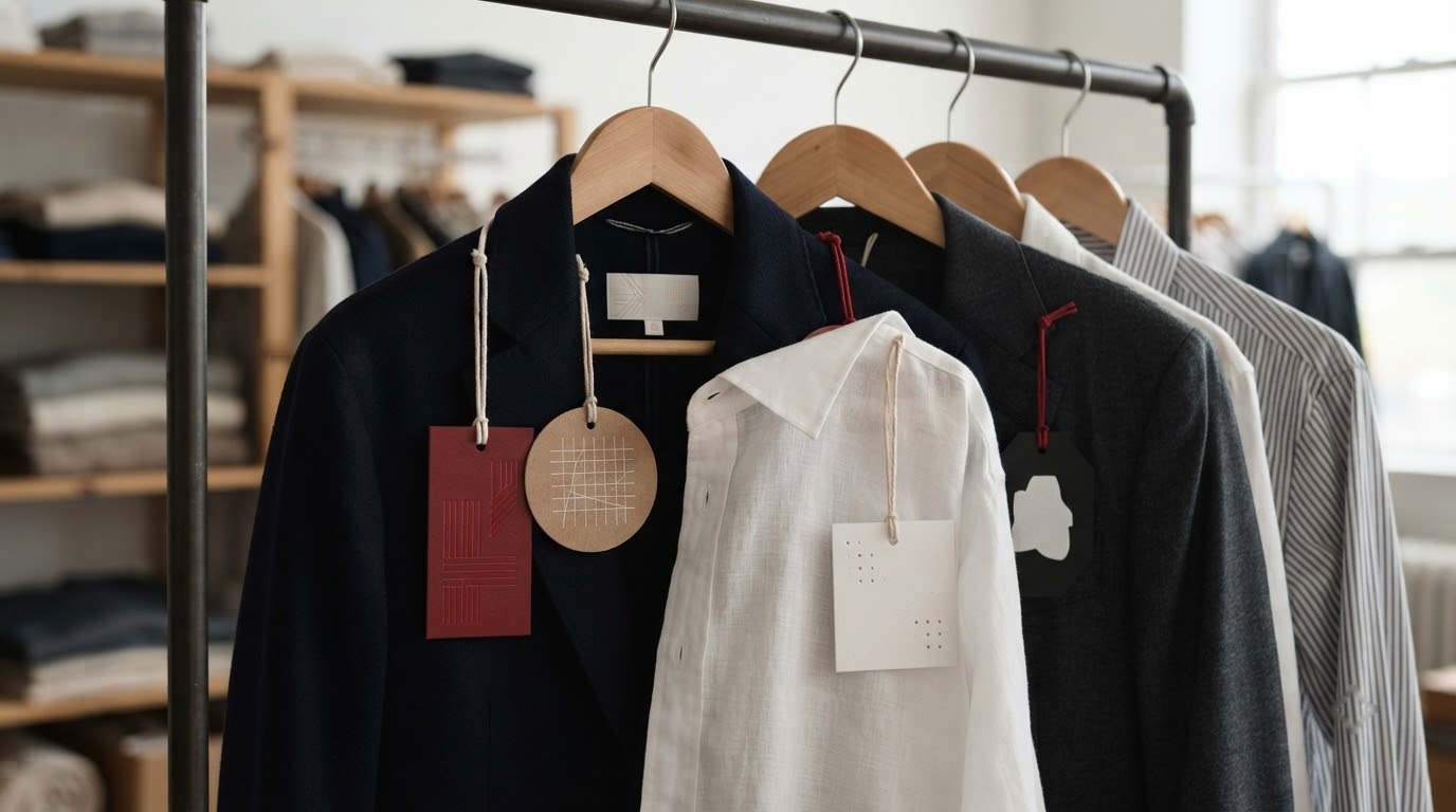 Mác treo quần áo bằng nhiều loại giấy cho shop thời trang