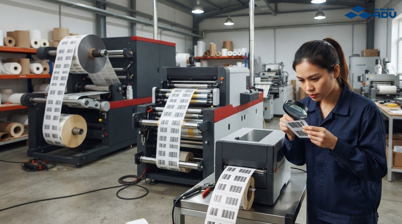 Dây chuyền flexo, máy in kỹ thuật số và máy in tem nhiệt