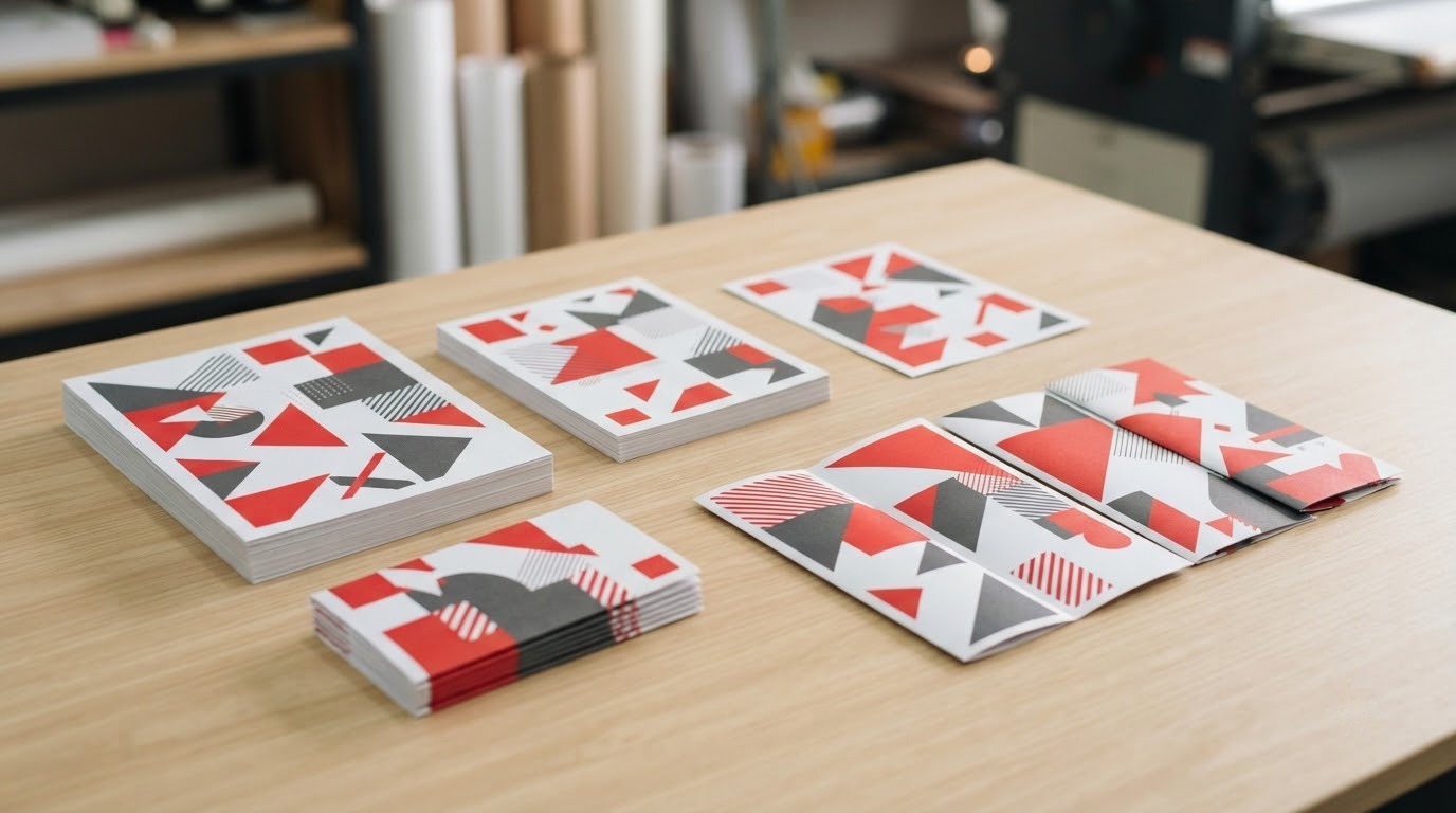 Bộ tờ rơi A6, A5, A4 và tờ gấp được in màu tại xưởng TPHCM