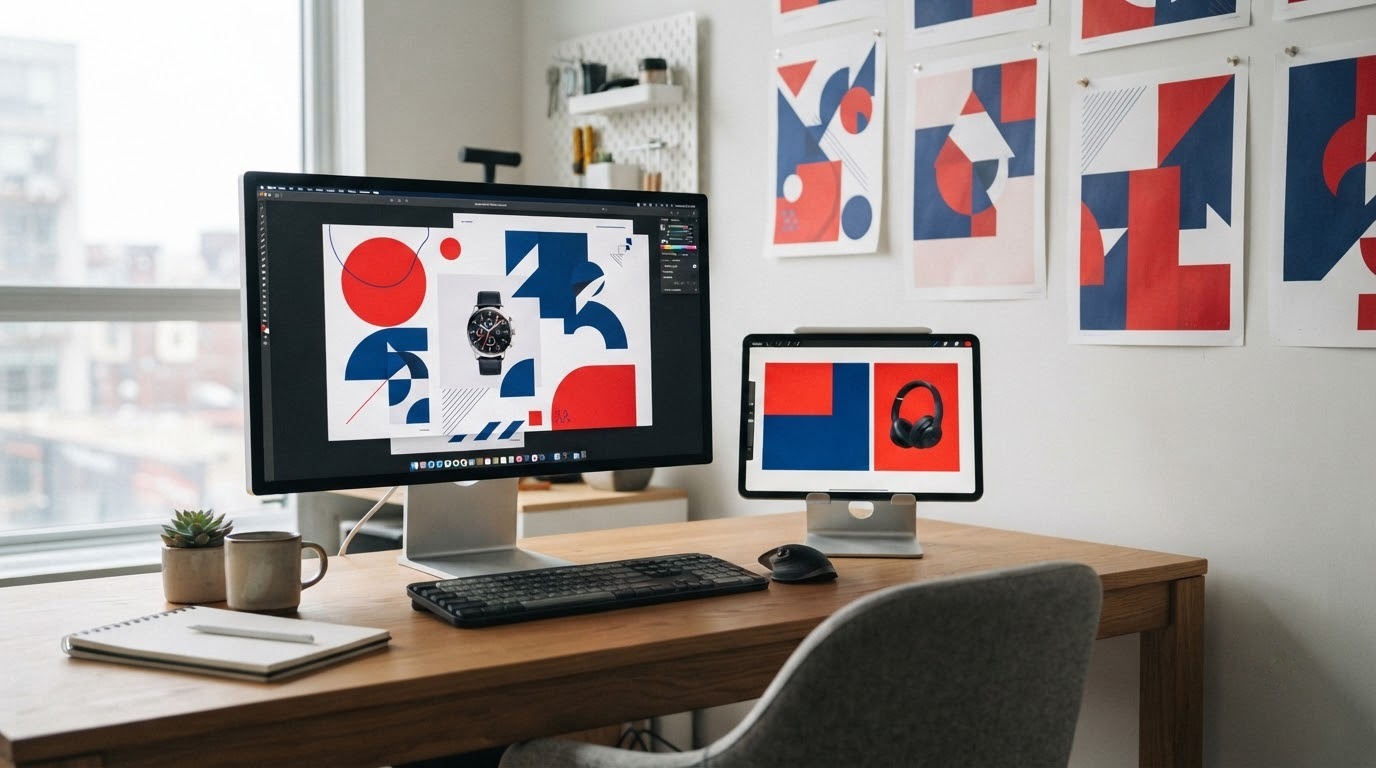 Không gian thiết kế poster số với nhiều phong cách ấn phẩm