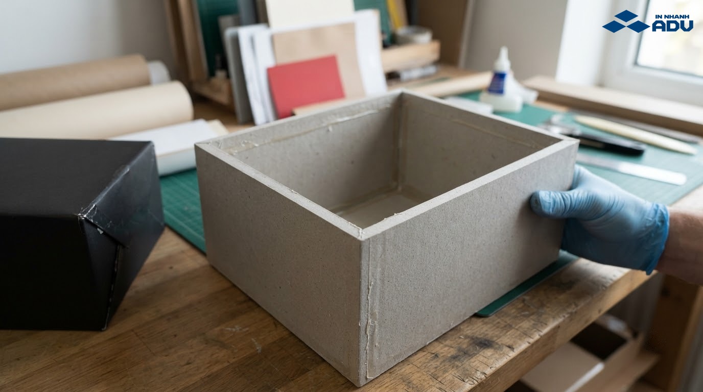 Cốt hộp carton lạnh tạo độ cứng chắc cho hộp cao cấp