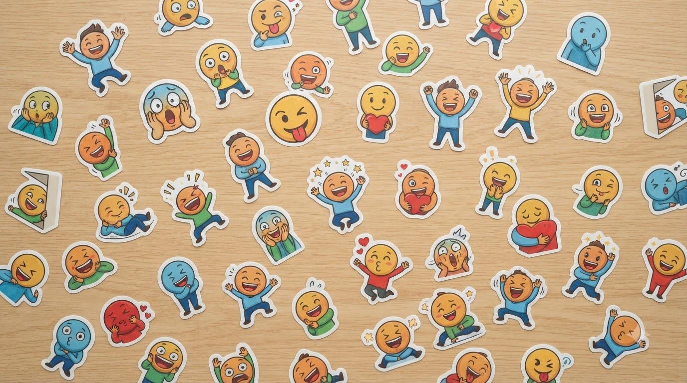 Bộ sticker Zalo vui nhộn với các nhân vật minh họa nguyên bản nhiều phong cách